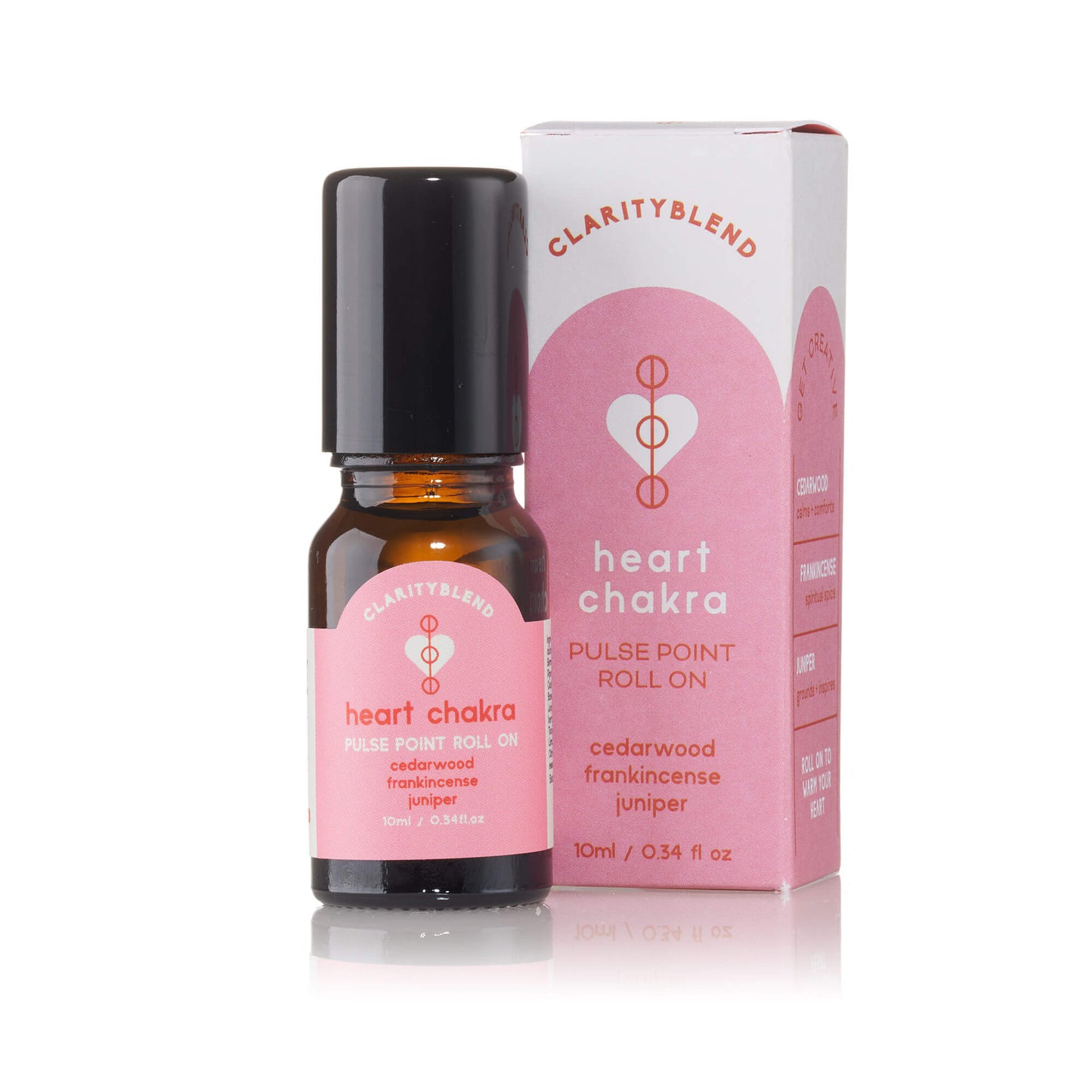 Unlock the power of love and inner harmony with the Heart Chakra Pulse Point Roll-On. Specially formulated with a rich blend of natural essential oils, this roll-on is designed to balance your heart chakra, the center of compassion, connection, and emotional well-being.

With the calming aroma of rose, geranium, and bergamot, it creates a sense of warmth and openness, allowing you to experience deeper emotional healing and self-love. Its compact, easy-to-use design lets you apply it anytime, anywhere, offer